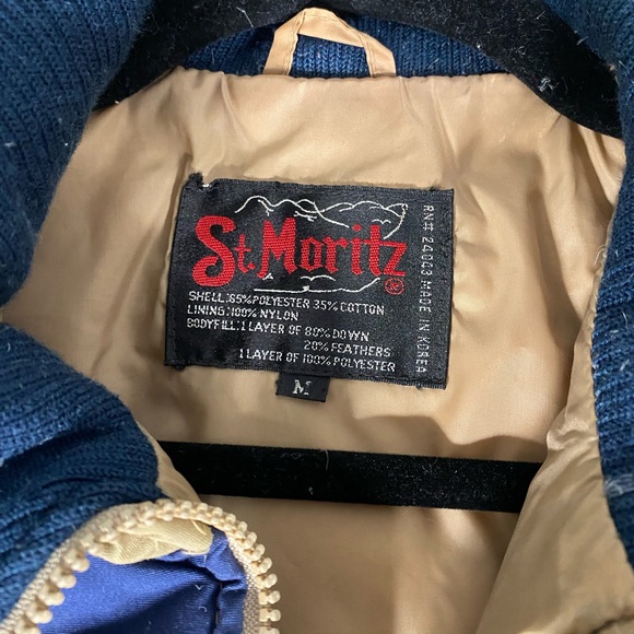 St. Moritz  1970s Down Rounder Vest mens Medium - Picture 6 of 7